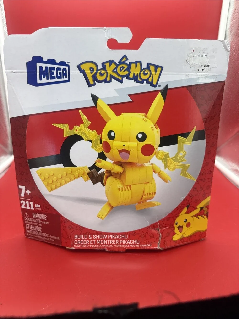 Pokemon Build & Show Pikachu MEGA GMD31 - 211 pcs - NEW